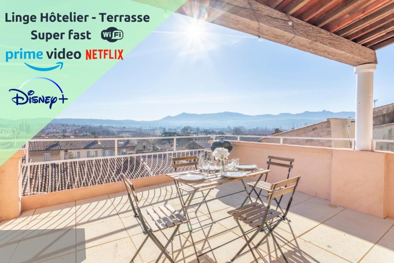Mont Ventoux - Terrasse - Vue Degagee - Linge De Qualite - Fibre - Confort 加尔达讷 外观 照片
